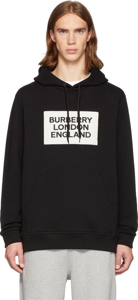 burberry england hoodie|Burberry black and white hoodie.